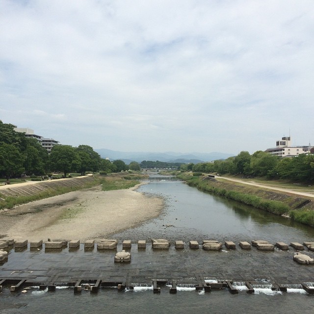 今日の鴨川（パクリ） #kyokamo