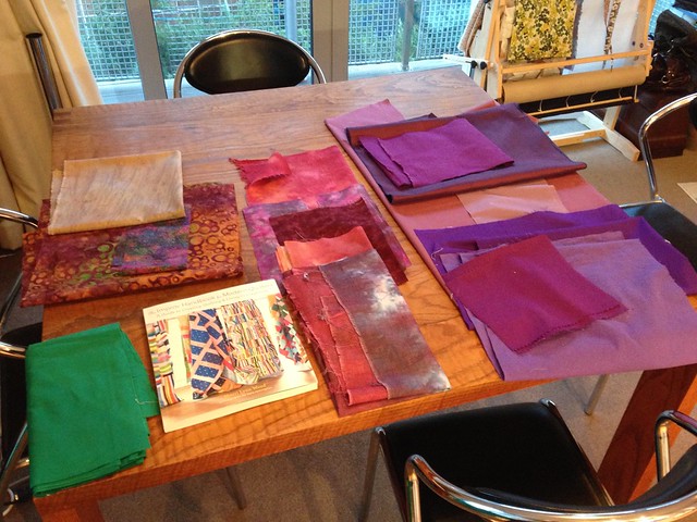 Purple fabrics