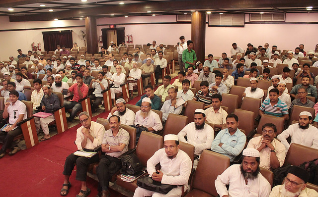 Auditorium of the programme of `A step towards community Welfare’ organized by Ajmal CSR Organizations at Kalakunja Auditorioum in Kolkata on 24 May 2015
