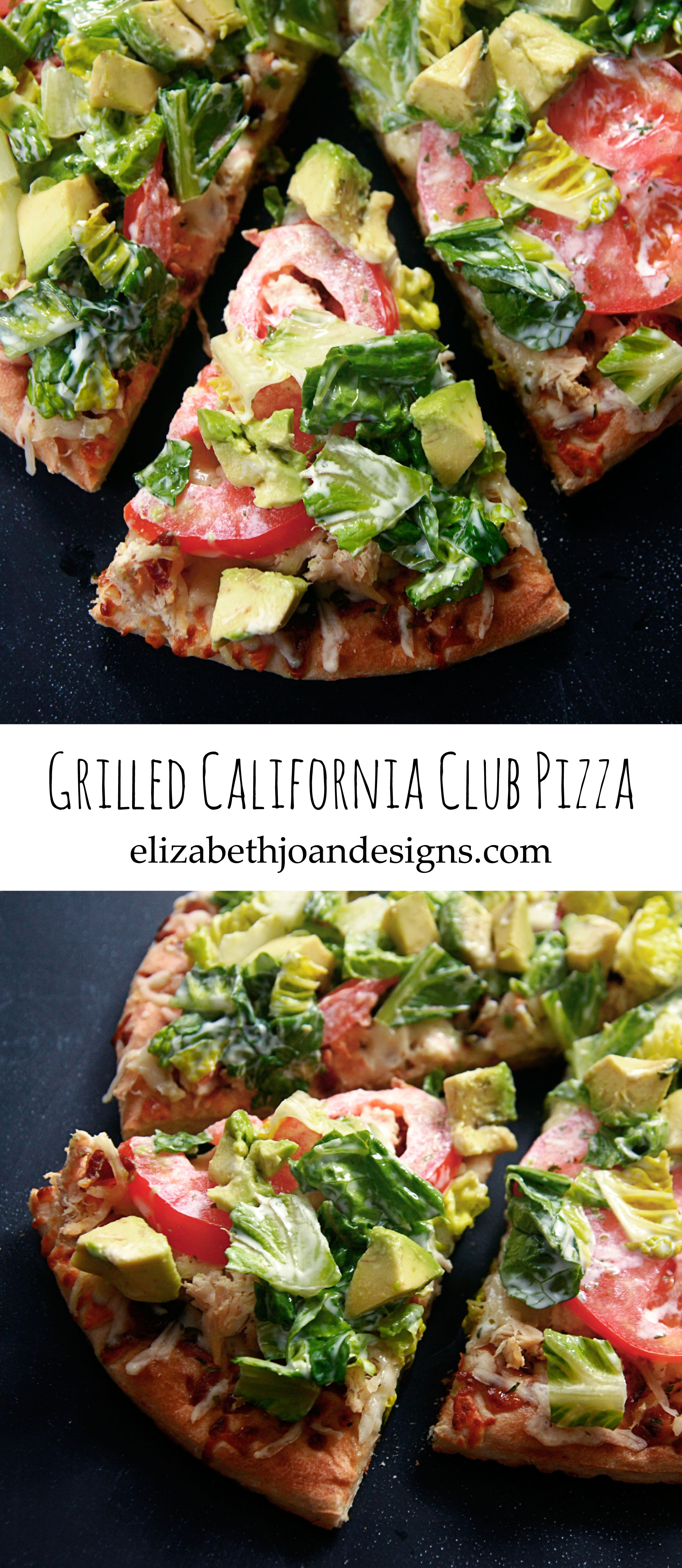 Grilled California Club Pizza Pin