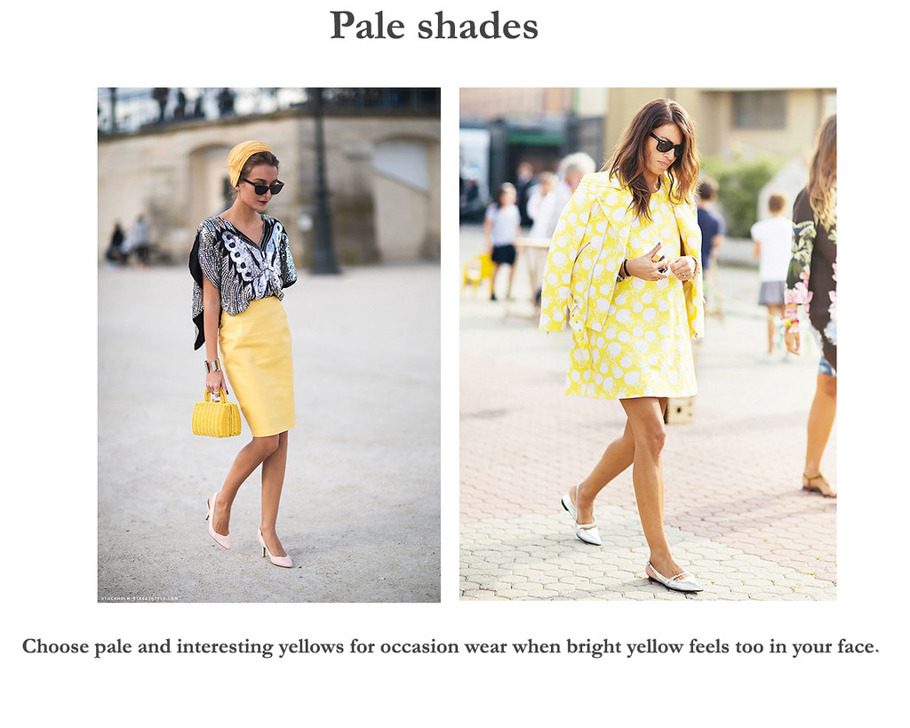 Yellow Buzz- ways to wear yellow