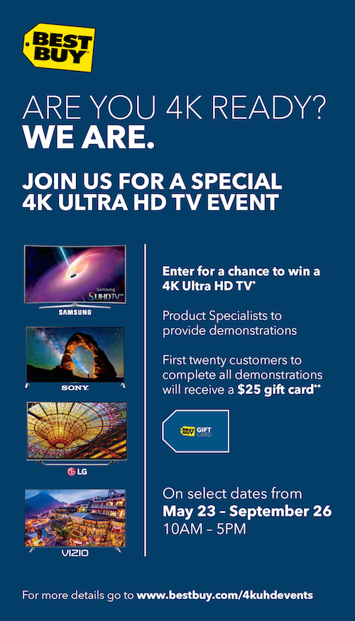 Best Buy 4K Ultra HD In-Store Events