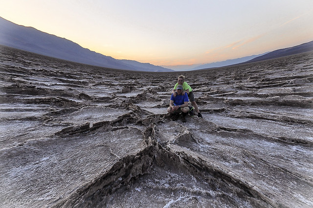Death Valley, Badwater - закат 3 мая 2015.