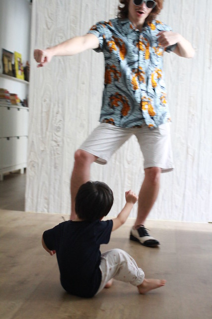 Baby & Papa Channeling Gangnam Style