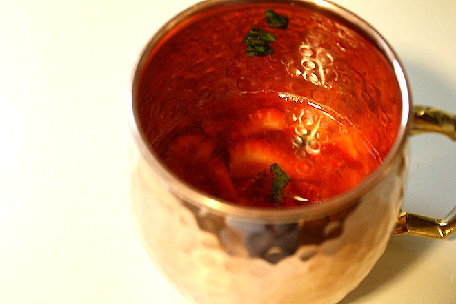 Strawberry Basil Moscow Mule