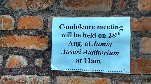 Condolence Meeting Poster