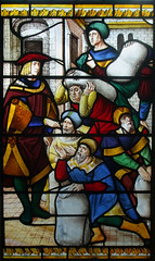 Joseph gives sacks of corn to his brothers (Continental, 16th Century?)