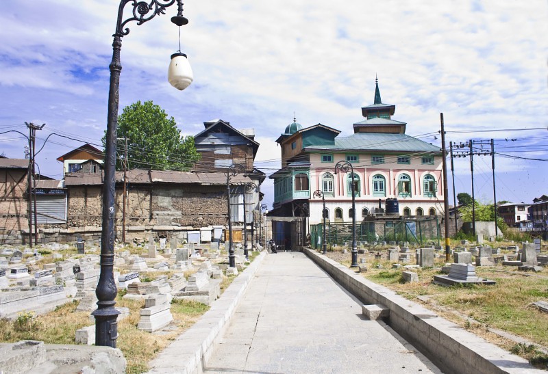 Mazar-I-Salateen Islamic Graveyard in Srinagar, Jammu & Kashmir, India