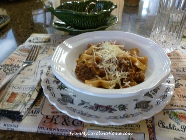 Quick Italian Dinner ~From My Carolina Home