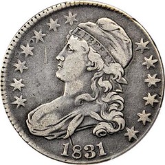 1831 Capped Bust Half Dollar obverse