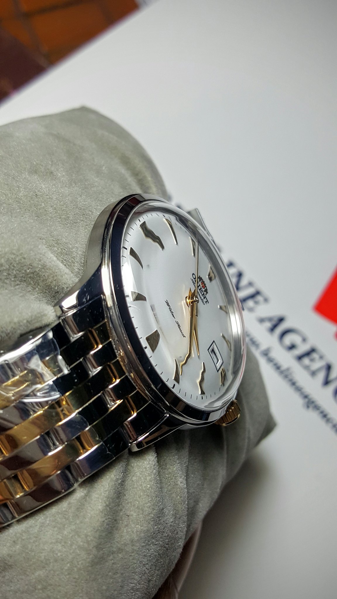 Đồng hồ Nhật chính hãng Orient Open Heart (lộ máy) + Demi vàng - 5