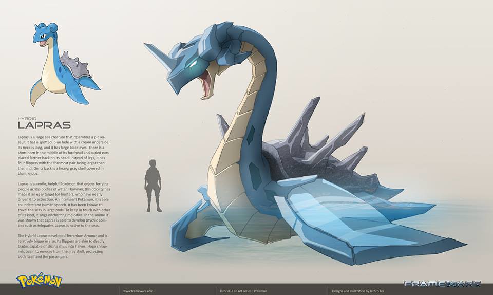 Metal Hybrid Pokemon - Lapras - by Frame Wars