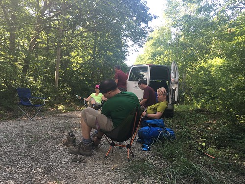 Hikers Relaxing After a Long Hot Day