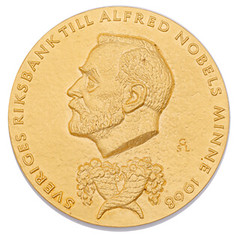Nash Nobel gold medal obverse