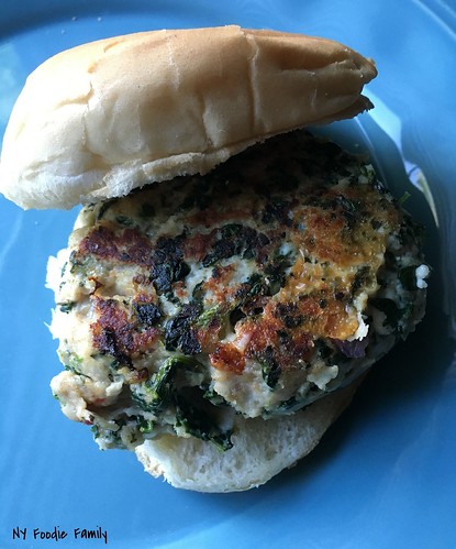 Spinach and Feta Chicken Burgers