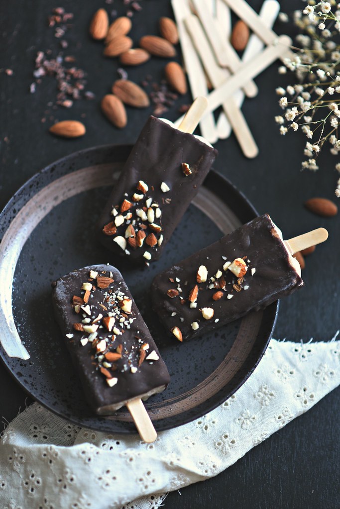 homemade chocolate covered popsicles
