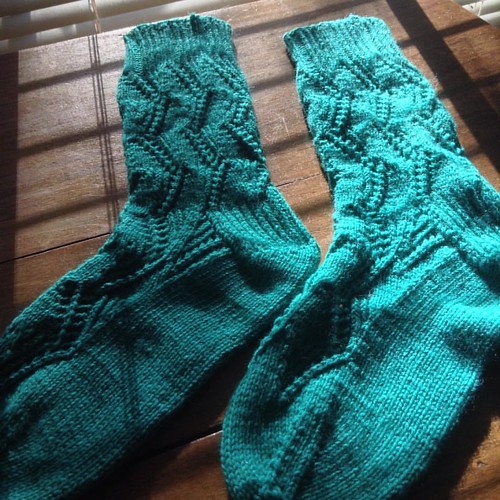 Twists and Turns socks by #adriennefong #tourdesock2016 #operationsockdrawer #socks #knittersofinstagram #lace