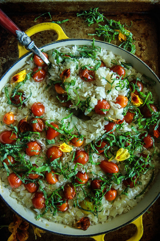 Tomato Basil Rice from HeatherChristo.com
