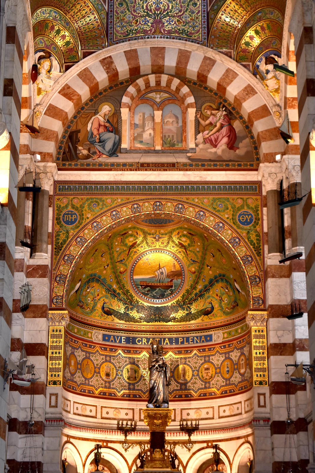 Notre Dame de la Garde Neo-Byzantine style