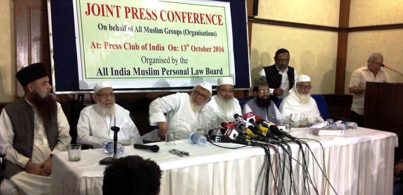 Press Conference against Uniform Civil Code