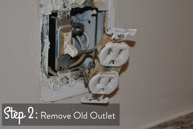 Step 2 remove outlet