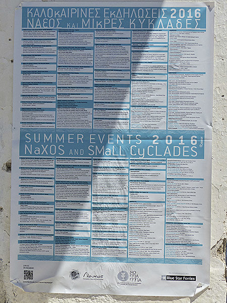 summer events Naxos