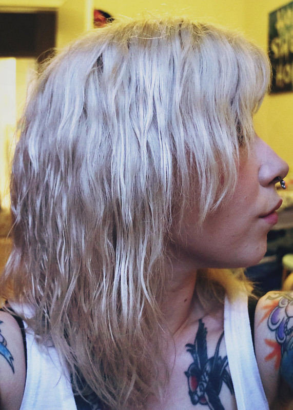 Wavy beach hair