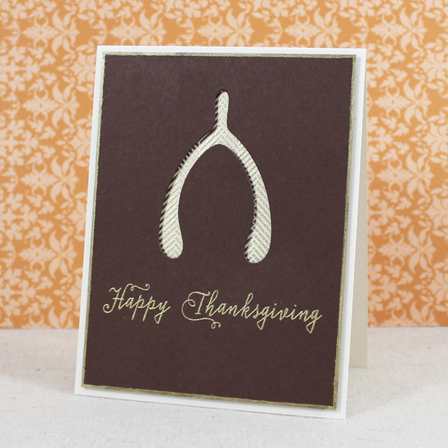 Gilded Happy Thanksgiving Card