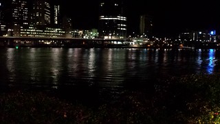 Brisbane River at night