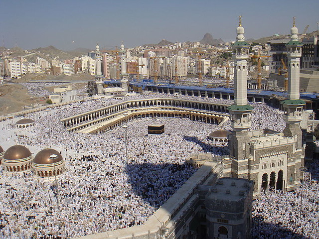 the grand mosque Mecca aerial