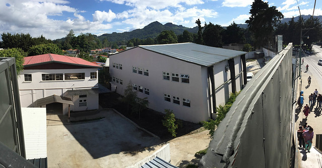aerial view of the new education center