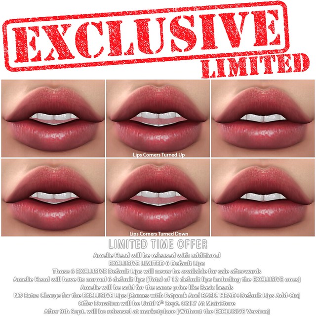 EXCLUSIVE LIMITED Amelie's 6 Default lips