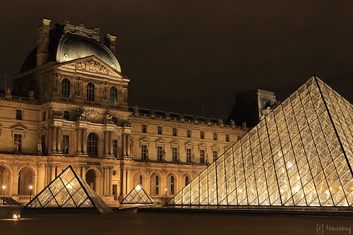 Louvre Museum at Night